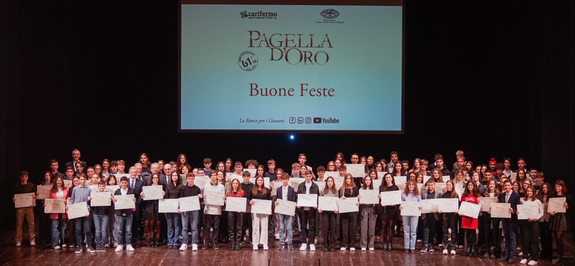 Premio Pagella d’Oro, la Carifermo premia 111 studenti 