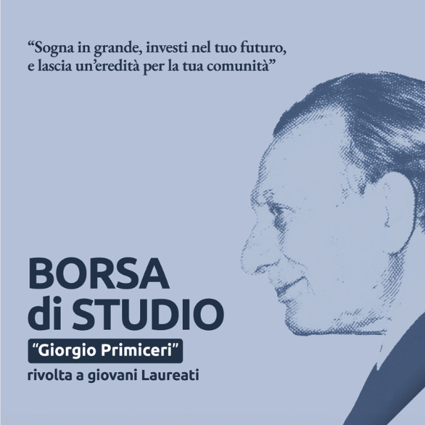 Borsa di Studio "Giorgio Primiceri", iniziativa della Fondazione “Banca Popolare Pugliese – Giorgio Primiceri”– ETS