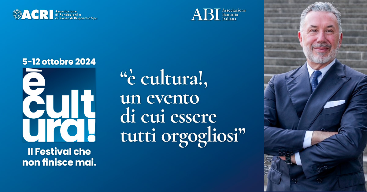 è cultura! un evento di cui essere tutti orgogliosi 