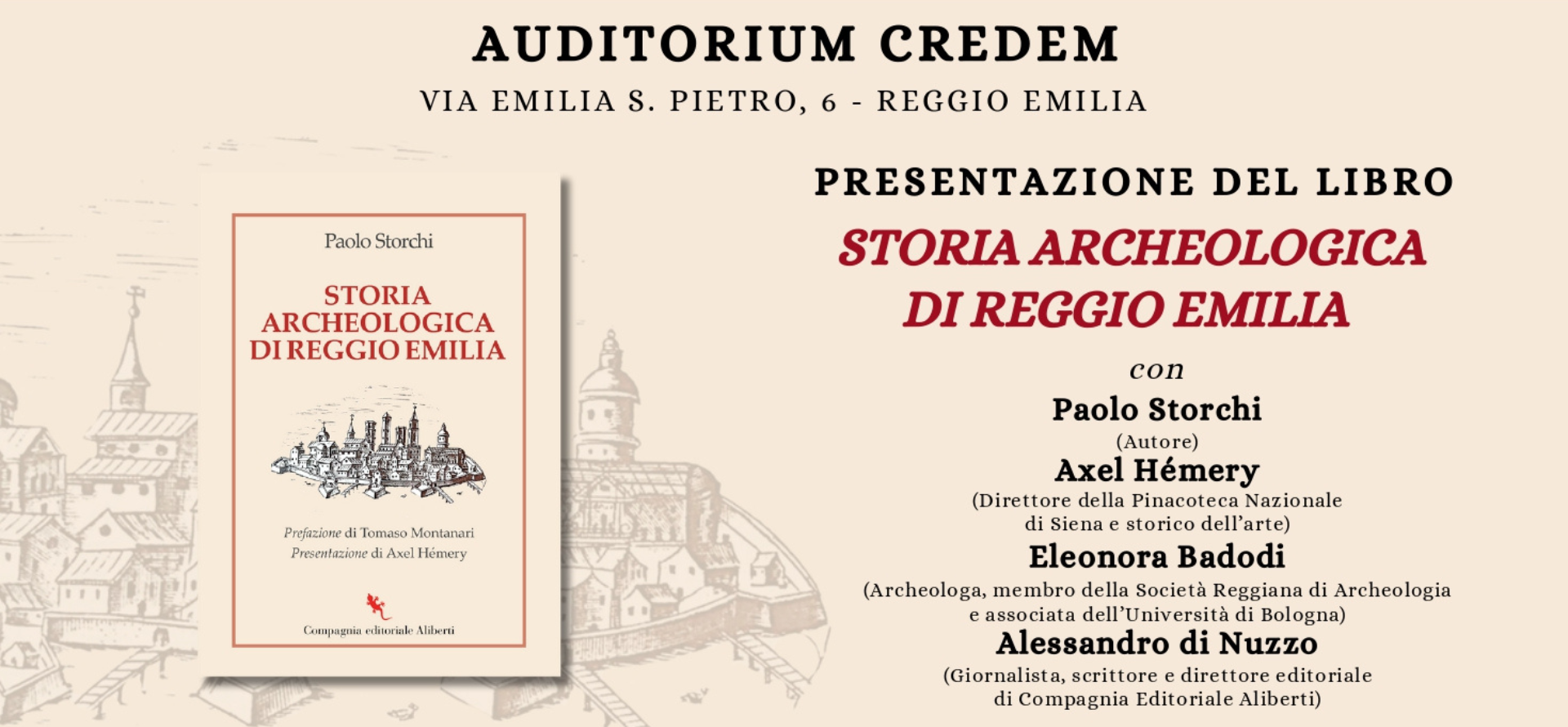 Presentazione del libro "Storia archeologica di Reggio Emilia" di Paolo Storchi