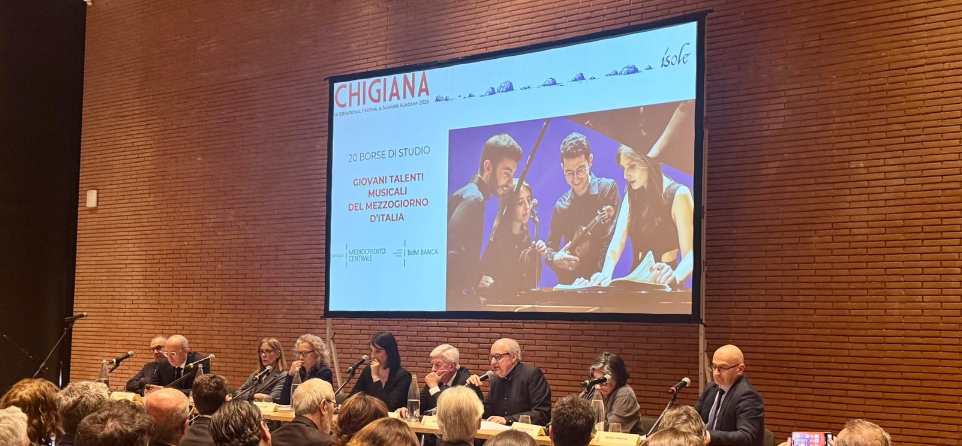 La partnership tra Accademia Chigiana, Mediocredito Centrale e BdM Banca è musica per il successo dei talenti del Sud 