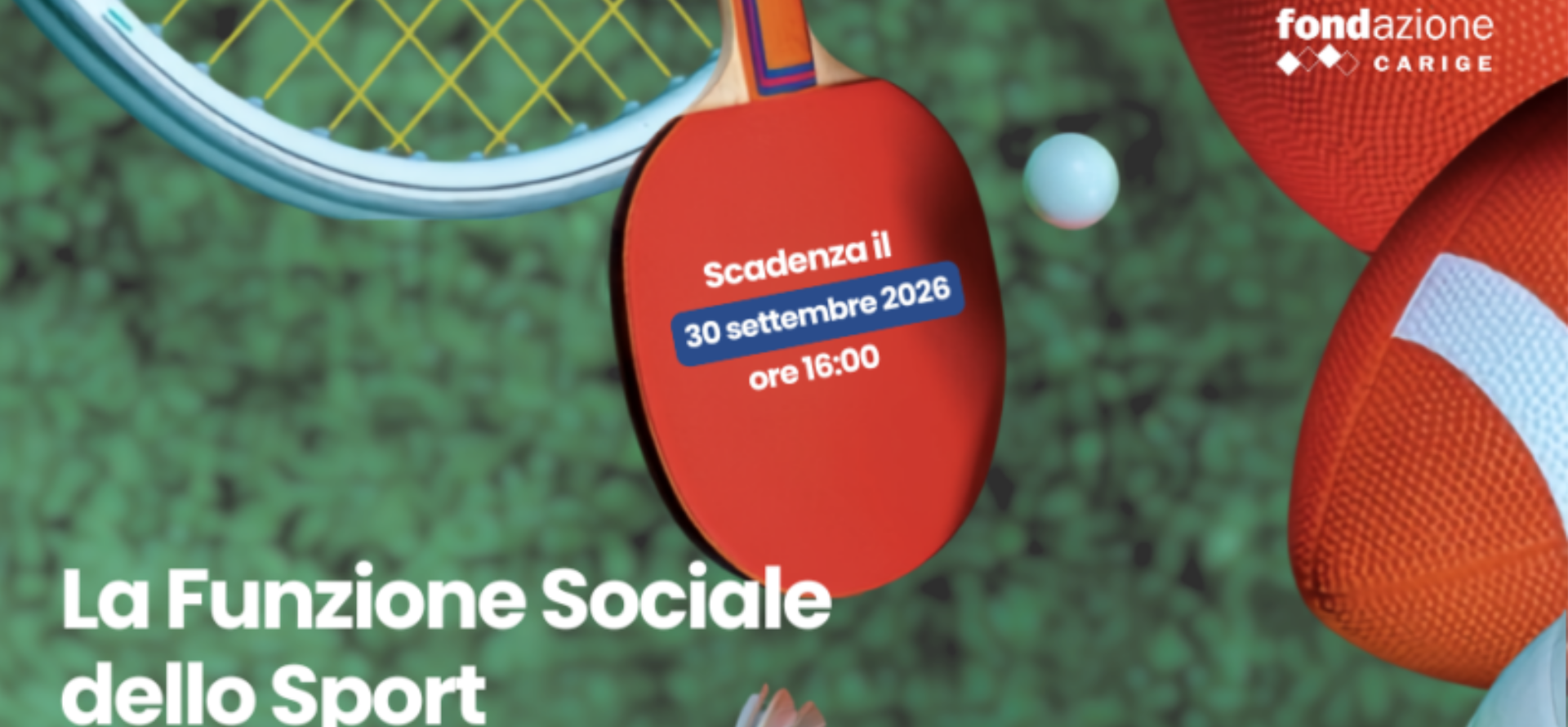 Al via il bando "La Funzione Sociale dello Sport" di Fondazione Carige