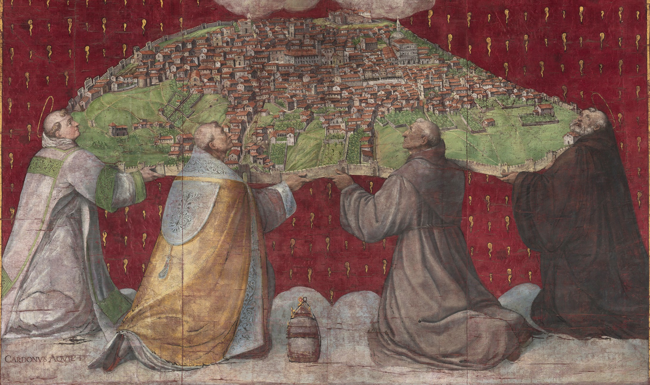 Il Gonfalone della città dell'Aquila 