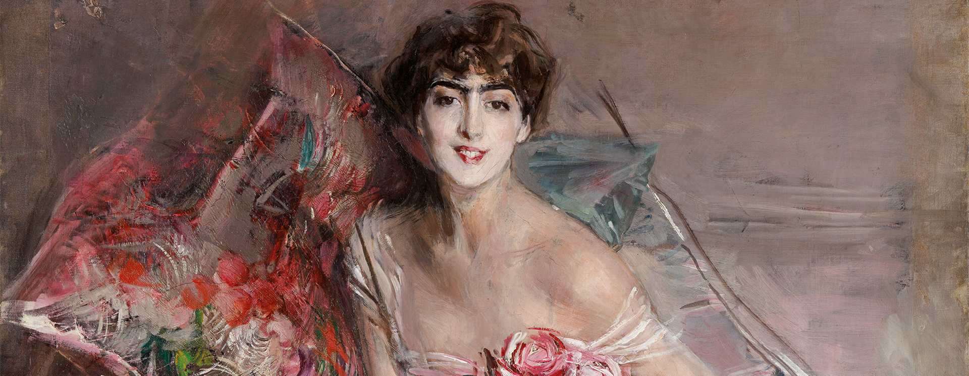 "La signora in rosa" di Giovanni Boldini
